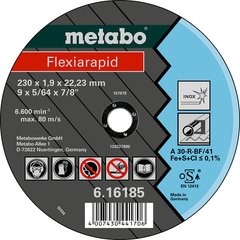 Круг відрізний по металу Metabo Flexiarapid 230х1.9х22.23 мм (616185000)