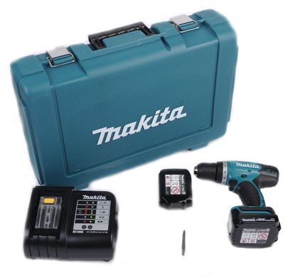 Шуруповерт-дриль акумуляторний Makita BHP343SHE 14.4 В
