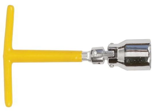 Ключ свічковий 16 мм з шарніром Intertool HT-1716