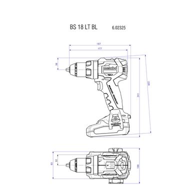 Шуруповерт-дриль акумуляторний Metabo BS 18 LT BL 18 В 13 мм (602325840)