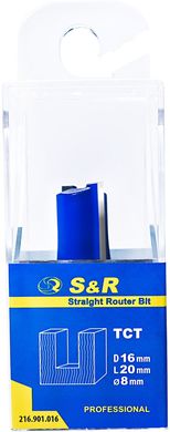Фреза пазова пряма S&R 8 х 16 мм (216901016)