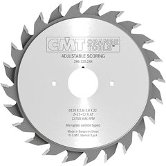 Wood sawing disc СМТ Xtreme double-body 120х22 mm 24 teeth (289.120.24K)