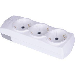 Electrical extension block E.Next e.t.es.3.z with grounding 3 sockets (s042102)