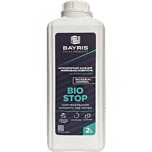 Ґрунтовка антисептична Bayris Bio Stop для мінеральних поверхонь 2 л 200-300 мл/м&sup2; (Б00002323)