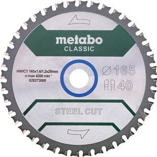 Диск пильний по металу Metabo Steel Cut/Sandwich Panel - Classic 165 мм 20 мм (628273000)