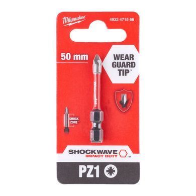 Біта Milwaukee Shockwave PZ1 50 мм 1/4" (4932471566)