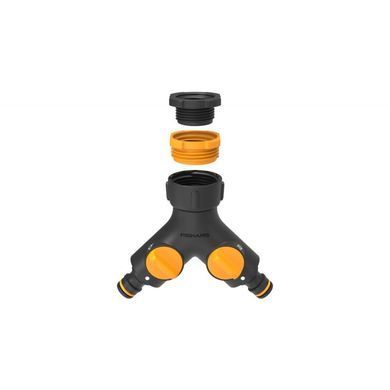 Threaded fitting Fiskars two-channel 33.3 mm G1/2" G3/4" G1" (1027061)