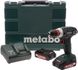 Шуруповерт-дриль акумуляторний Metabo BS 18 Quick 18 В 48 Нм (602217500)