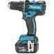 Шуруповерт-дриль акумуляторний MAKITA DDF480RF3J 18 В
