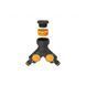 Threaded fitting Fiskars two-channel 33.3 mm G1/2" G3/4" G1" (1027061)