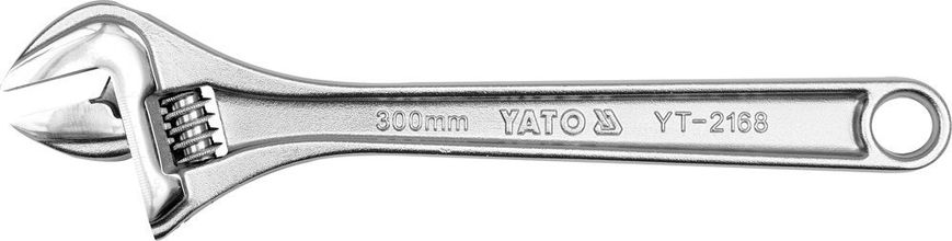 Ключ рожково-розвідний 250 мм губки 0-31 мм рукоять сталева Yato YT-2167
