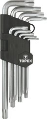Набір ключів шестигранників Т10 - Т50 мм Torx 9 шт TOPEX 35D961