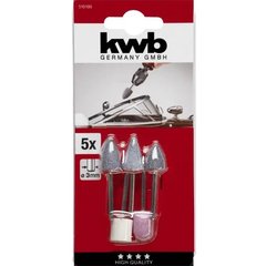 Набір міні-насадок для гравера KWB 5 шт 3 мм (510100)