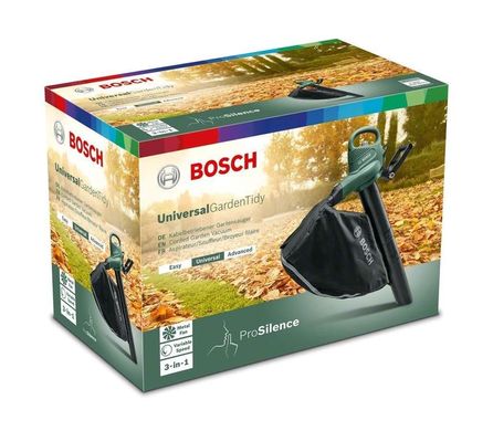 Повітродувка-пилосмок електрична Bosch Universal Garden Tidy 1800 Вт 45 л (06008A1100)