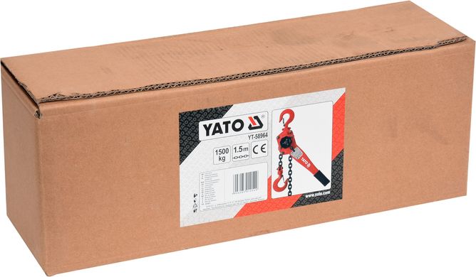 Таль ланцюгова Yato 1.5 м 1500 кг (YT-58964)