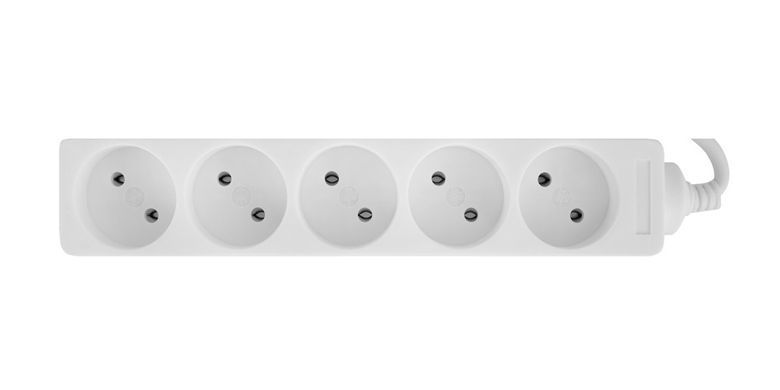 Household electrical extension socket E.Next e.es.5.3 without grounding 5 sockets 3 m (s042064)