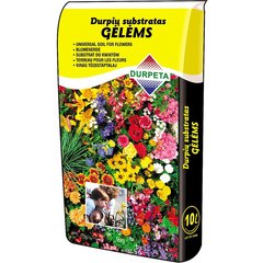 Peat mixture Durpeta for flowers 5.5-6.5 Ph 10 l (4771306273080)