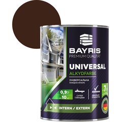 Фарба емаль Bayris Universal аклідна 0.9 кг червоно-коричнева (Б00002013)