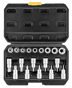 Набір головок торцевих 1/2 "10-24 мм TORX 9 шт TOPEX 39D379