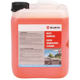 Agent for cleaning the windshield Wurth summer concentrate 1:100 5 l (08923335)