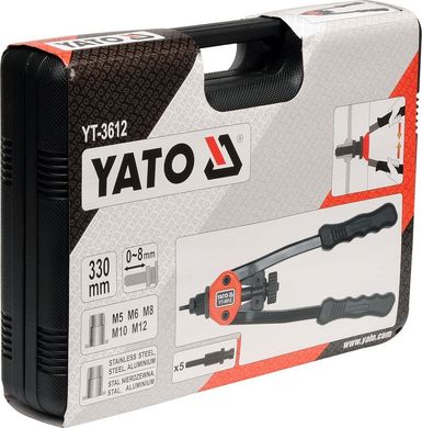 Заклепочник для різьбових заклепок 5.0 - 12 мм Yato YT-3612