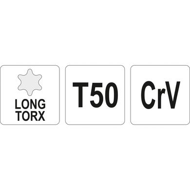 Ключ шестигранник Yato Torx L-подібний Т50 (YT-05503)