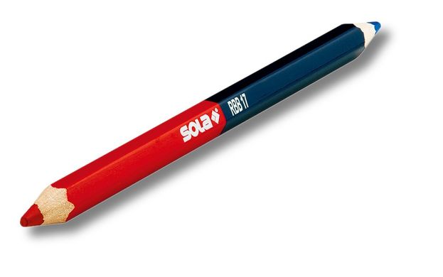 Олівець столярний SOLA 170 мм червоно-синій RBB17