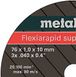 Cutting disc universal Metabo Flexiarapid super 76х1х10 mm (626871000)