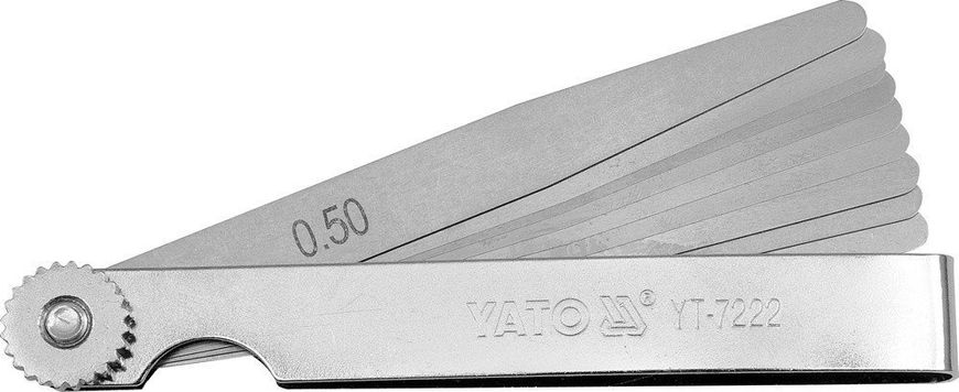 Набір щупів для вимірювання зазорів Yato yt-7222