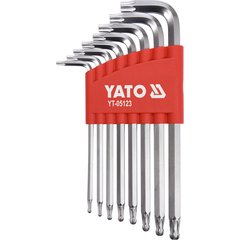 Набір ключів шестигранників Yato L-подібних з кулею Т9-Т40 Torx (YT-05123)
