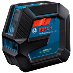 Нівелір лазерний лінійний Bosch GLL 2-15 G 15 м 0.3 мм/м (0601063W01)