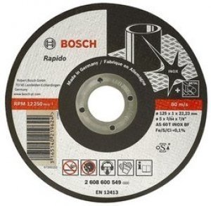 Круг відрізний по металу BOSCH 125х1х22.23 мм 2608600549