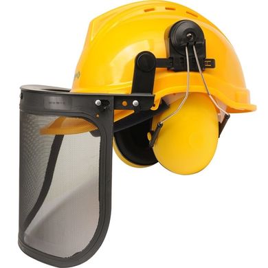 Protective helmet Vorel with mesh and headphones 50-66 cm (74201)