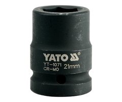 Головка торцева 3/4 "21 мм 6-гранна ударна Yato YT-1071