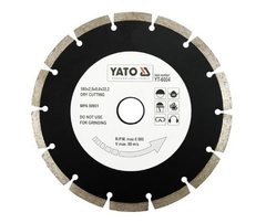 Круг відрізний алмазний Yato 180х22.2 мм YT-6004