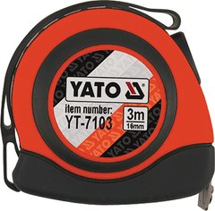 Рулетка вимірювальна Yato 3 м х 16 мм YT-7103