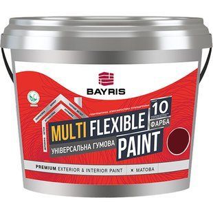 Фарба універсальна гумова Bayris Multi Flexible 5 кг бордова (Б00001424)