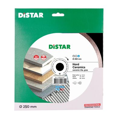 Круг відрізний алмазний Distar 1A1R Hard Ceramics 250 мм 25.4 мм (11120048019)