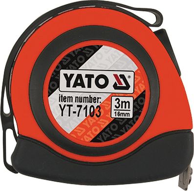 Рулетка вимірювальна Yato 3 м х 16 мм YT-7103