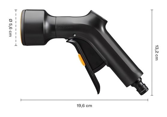 Пістолет для поливу Fiskars 196х132 мм 56 мм (1070837)