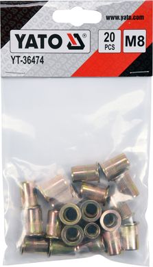 Заклепка сталева YATO M8 18 мм (YT-36474)