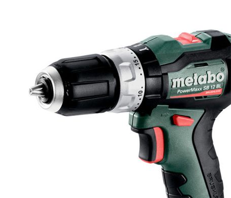 Шуруповерт-дриль акумуляторний ударний Metabo PowerMaxx SB 12 BL 12 В 45 Нм (601046800)