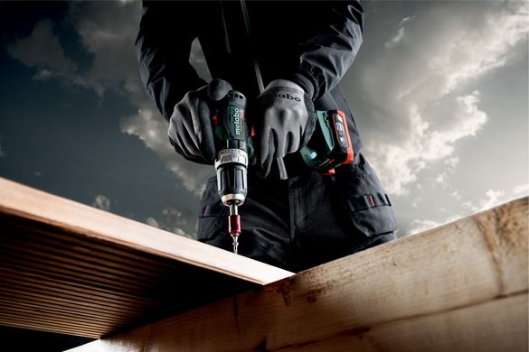 Шуруповерт-дриль акумуляторний ударний Metabo PowerMaxx SB 12 BL 12 В 45 Нм (601046800)