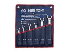 Набір ключів розрізних 8 - 22 мм у чохлі 6 шт KING TONY 1306MR