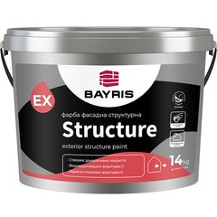 Фарба фасадна Bayris Structure 14 кг біла (Б00001620)