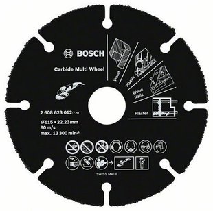 Диск пильний BOSCH 115х22.23 мм 2608623012