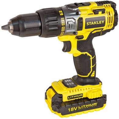 Шуруповерт-дриль акумуляторний Stanley STDC18LHBK 18 В (STDC18LHBK)