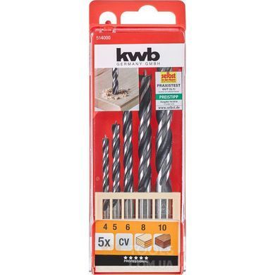 Набір свердел KWB 5 шт 4-10 мм (514000)