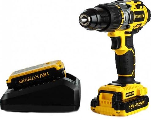 Шуруповерт-дриль акумуляторний Stanley STDC18LHBK 18 В (STDC18LHBK)