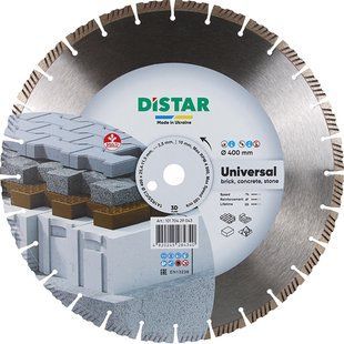 Круг відрізний алмазний Distar Universal 1A1RSS 400х3.5х25.4 мм (10170429043)